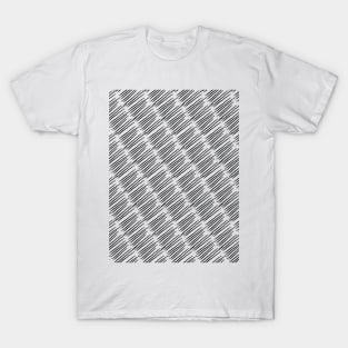 Simple Textured Hatching Seamless Pattern Design T-Shirt